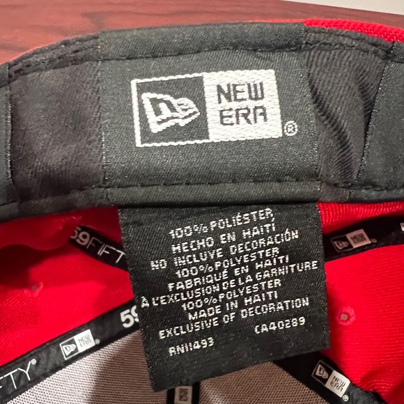 New Era, 59Fifty Fitted Hat, New York Yankees, Red & White - Picture 7 of 10